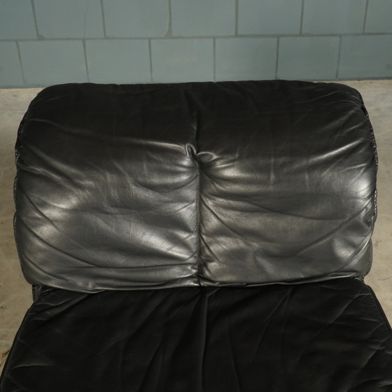 Image 1 of Vintage Modular Lounge/Sitting Group - Black Leather