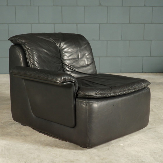 Image 1 of Vintage Modular Lounge/Sitting Group - Black Leather