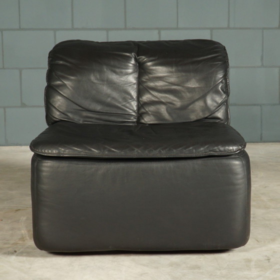 Image 1 of Vintage Modular Lounge/Sitting Group - Black Leather