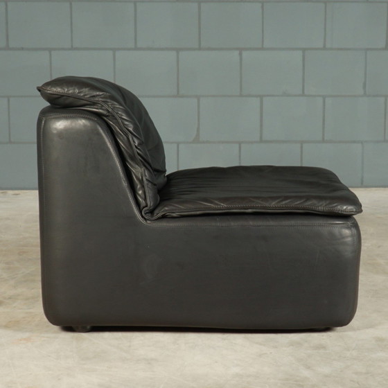 Image 1 of Vintage Modular Lounge/Sitting Group - Black Leather