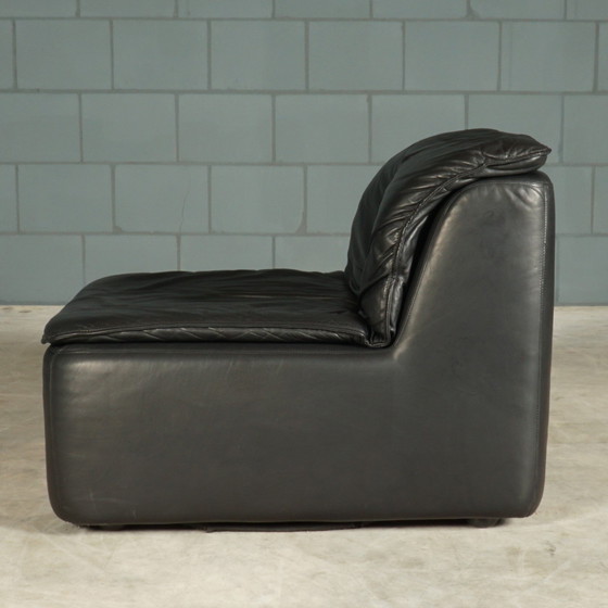 Image 1 of Vintage Modular Lounge/Sitting Group - Black Leather