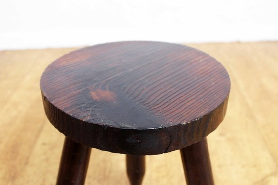 Image 1 of Old stool in solid beech wood