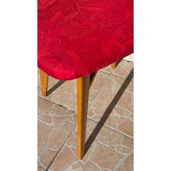 Image 1 of Vintage red graphic chair