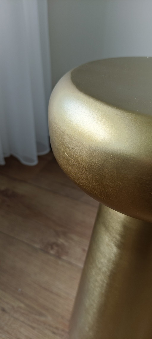 Brass side table