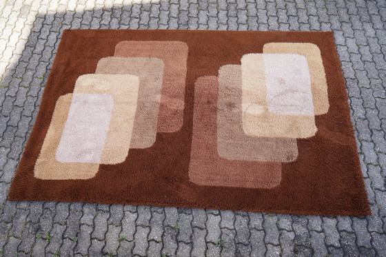 Image 1 of Tapis vintage style Flower Power, années 1970