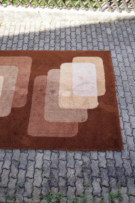 Image 1 of Tapis vintage style Flower Power, années 1970