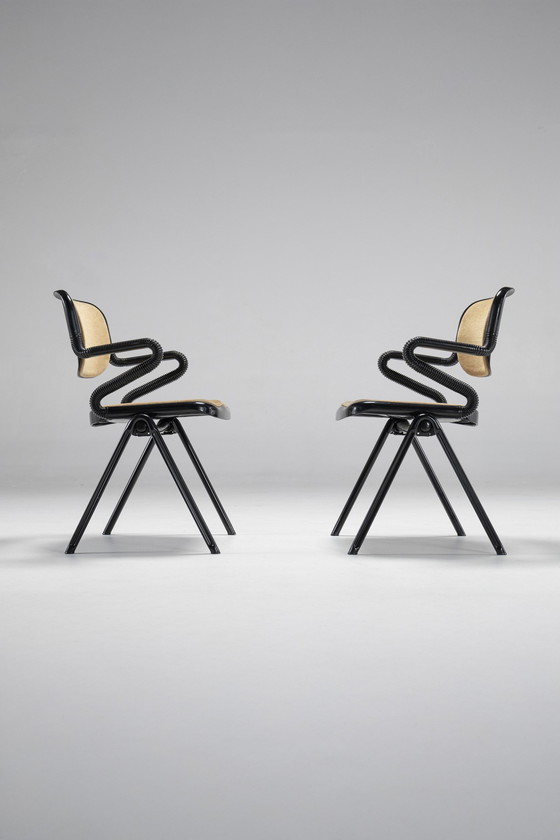 Image 1 of Pair Of Vertebra Chairs By E. Ambasz & G. Piretti For Anonima Castelli, Italy, 1970S