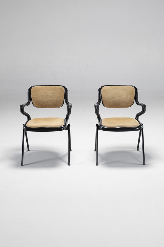 Image 1 of Pair Of Vertebra Chairs By E. Ambasz & G. Piretti For Anonima Castelli, Italy, 1970S