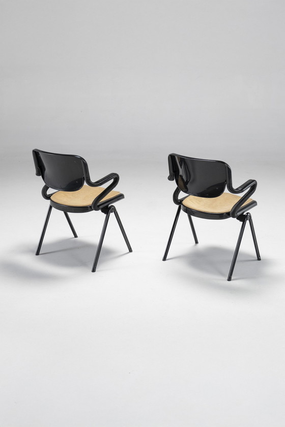 Image 1 of Pair Of Vertebra Chairs By E. Ambasz & G. Piretti For Anonima Castelli, Italy, 1970S