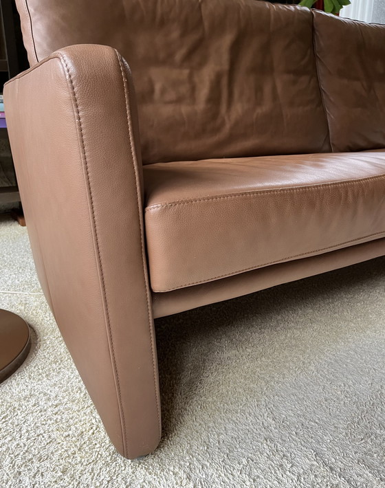 Image 1 of 2x Schillig sofa brown leather