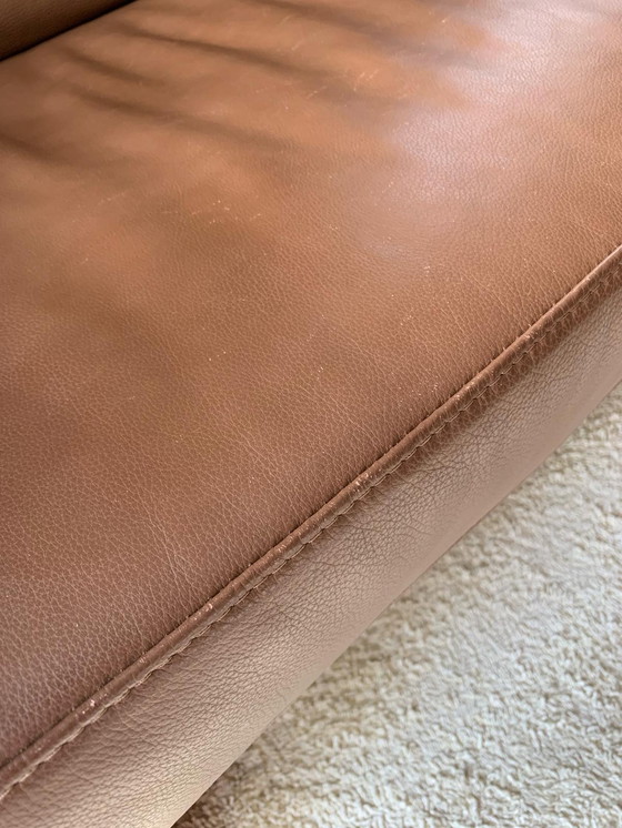 Image 1 of 2x Schillig sofa brown leather