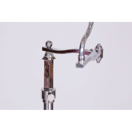 Image 1 of Lampada da terra vintage Bauhaus in acciaio cromato, Cecoslovacchia 1920