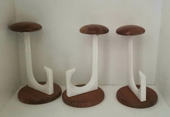 Image 1 of Teak Wall Hooks From Schönbuch, 1970S, Set Of 3