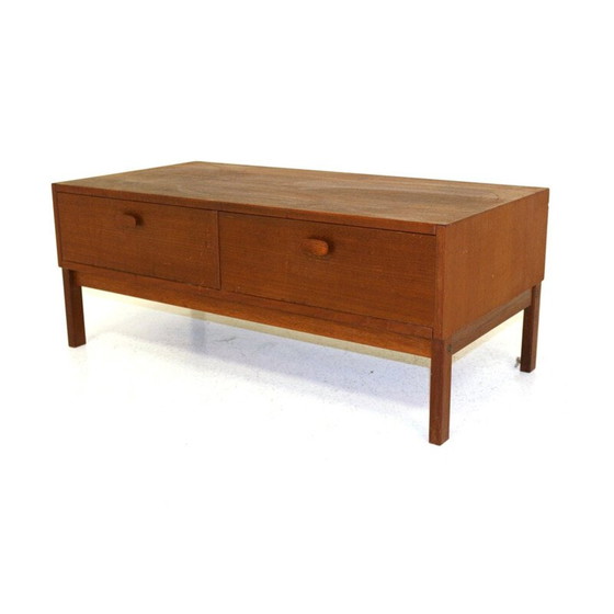 Image 1 of Vintage teak console Sweden 1960s