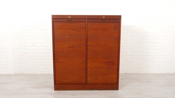 Image 1 of VIntage file cabinet | Office cabinet | with roller doors | 1960s