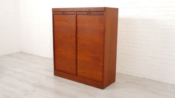 Image 1 of VIntage file cabinet | Office cabinet | with roller doors | 1960s