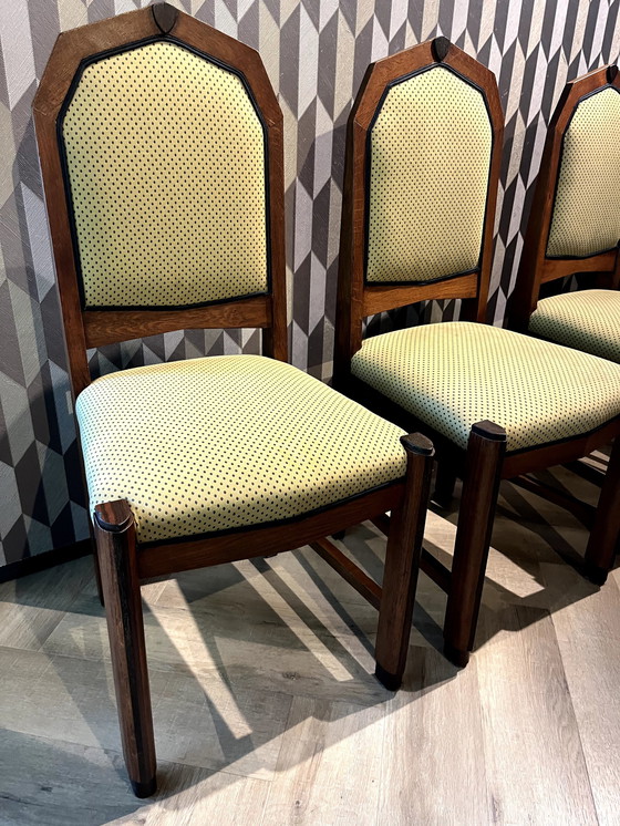 Image 1 of 4x Amsterdam School Dining Chair