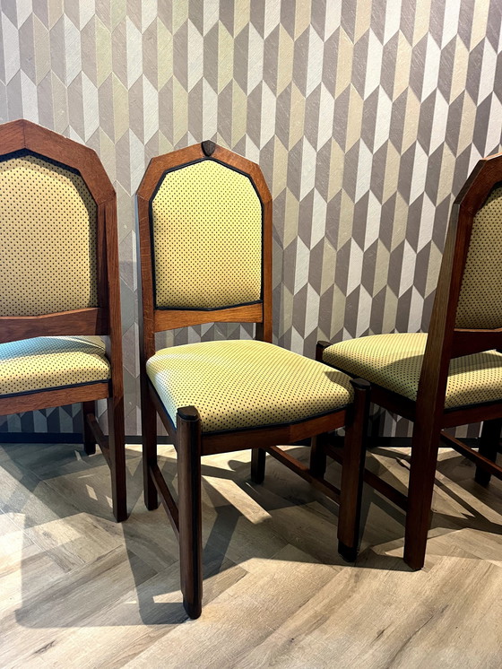 Image 1 of 4x Amsterdam School Dining Chair