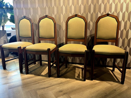 4x Amsterdam School Dining Chair