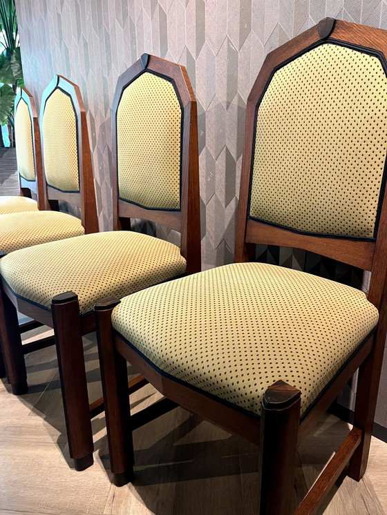 Image 1 of 4x Amsterdam School Dining Chair