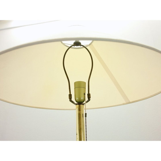 Image 1 of Vintage golden floor lamp in brass
