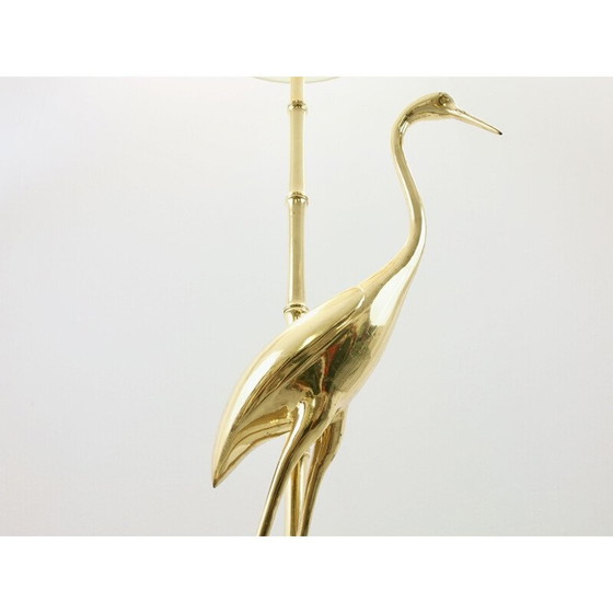 Image 1 of Vintage golden floor lamp in brass
