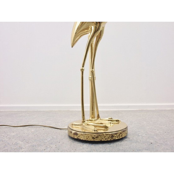 Image 1 of Vintage golden floor lamp in brass