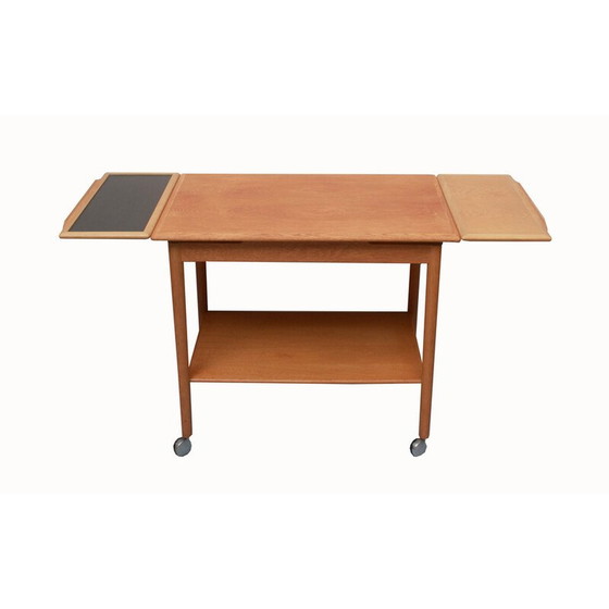 Image 1 of Carrello vintage in rovere per Dyrlund, Danimarca anni '60