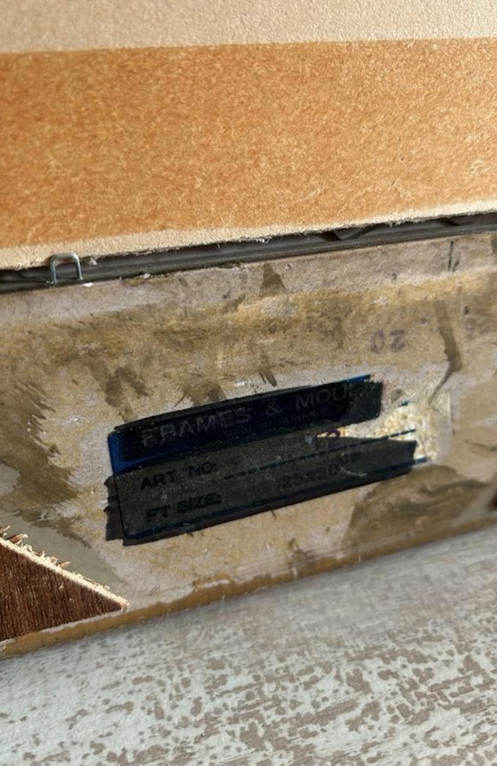 Image 1 of Specchio vintage con cornice dorata