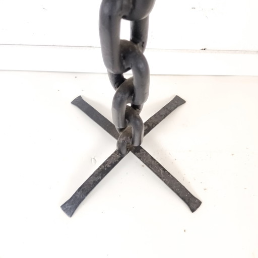 Chandelier brutaliste vintage