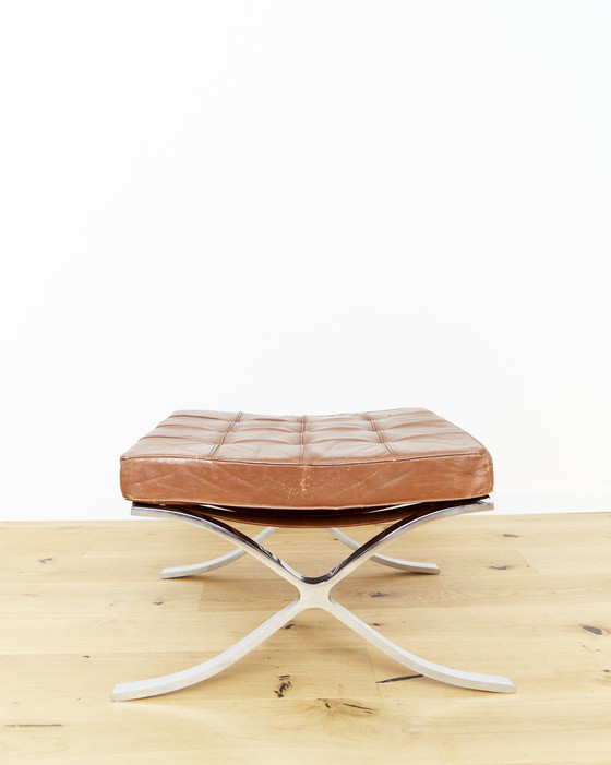 Image 1 of Ludwig Mies Van Der Rohe Mr90 "Barcelona" Stool Knoll International