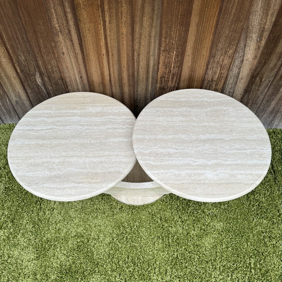 Image 1 of Travertine coffee table