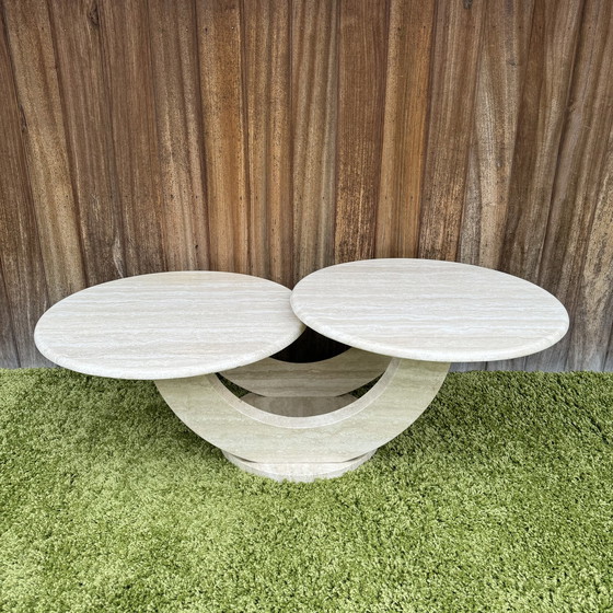 Image 1 of Travertine coffee table