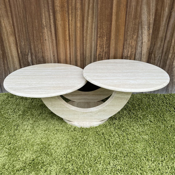 Image 1 of Travertine coffee table