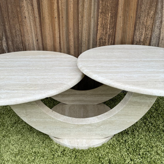 Image 1 of Travertine coffee table