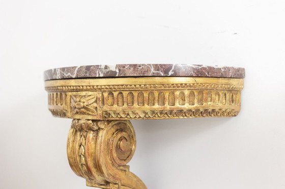 Image 1 of Pair Of Louis Xvi Style Napoleon Iii Period Consoles. Circa 1880.