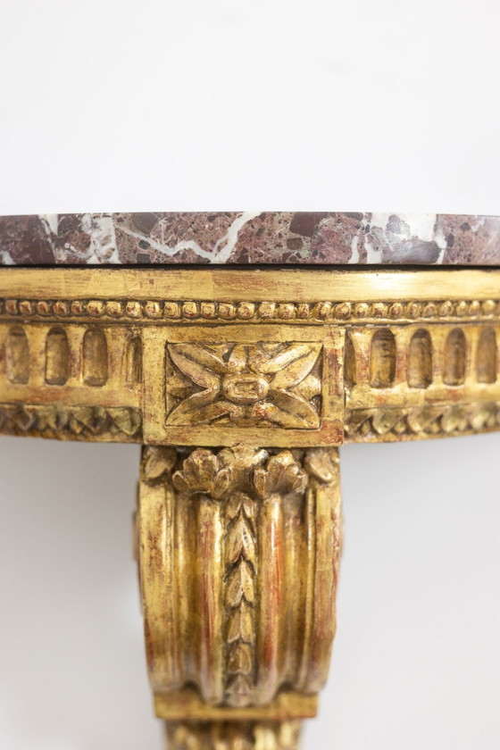 Image 1 of Pair Of Louis Xvi Style Napoleon Iii Period Consoles. Circa 1880.