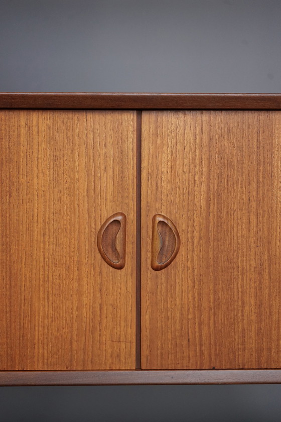 Image 1 of Modular Teak Wall Unit By Louis Van Teffellen For Wébé. 1950S