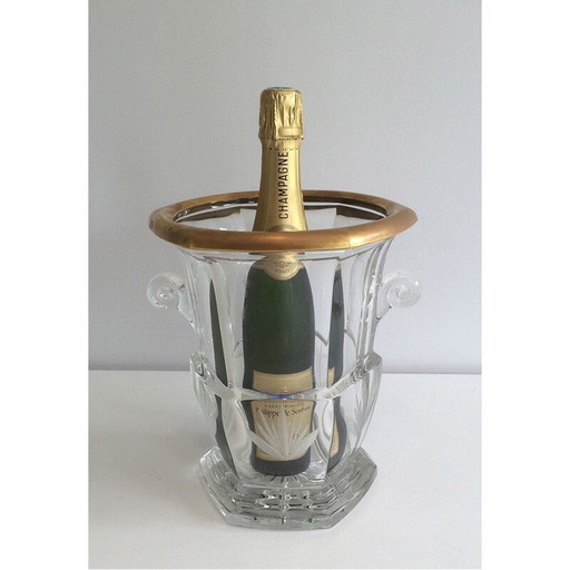 Vintage crystal champagne bucket