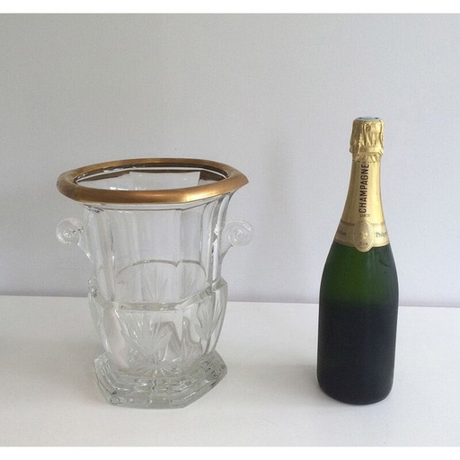 Vintage crystal champagne bucket