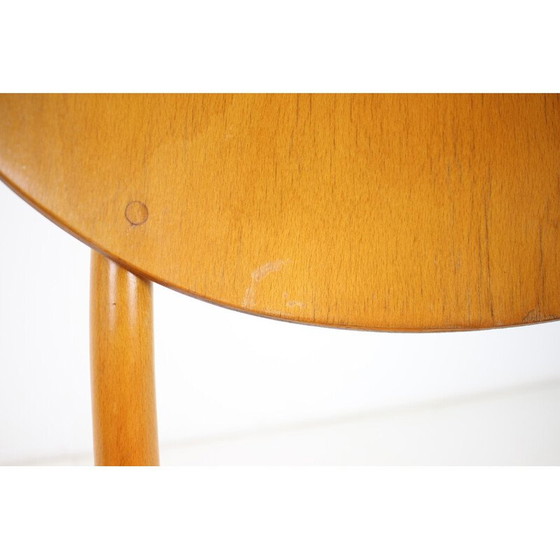 Image 1 of Pair of vintage chairs in beechwood and fabric by Ton, Czechoslovakia 1965s