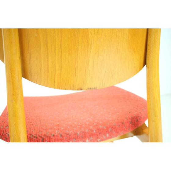 Image 1 of Pair of vintage chairs in beechwood and fabric by Ton, Czechoslovakia 1965s