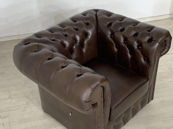 Image 1 of Chesterfield armchair armchair living room armchair office armchair genuine leather