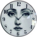 Vintage Viso wall clock by Fornasetti for Lina Cavalieri