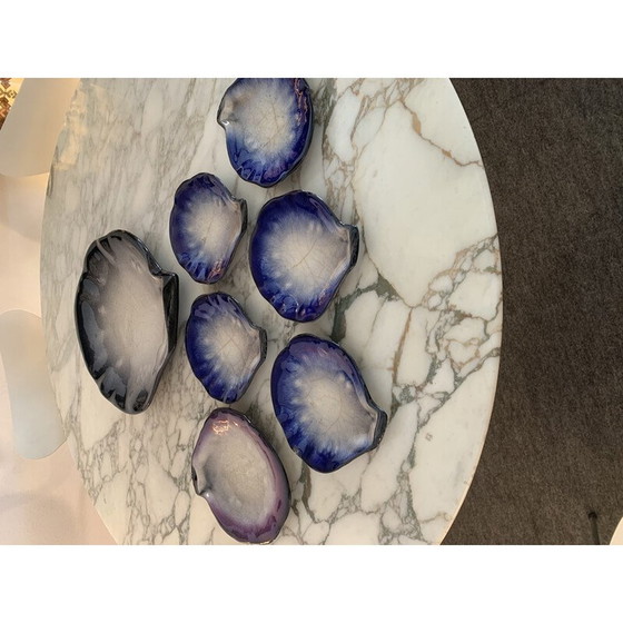 Image 1 of Set of vintage ceramic plates by Pol Chambost