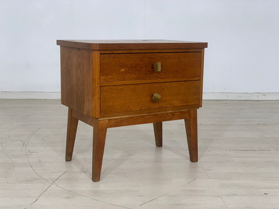 Image 1 of Mid century bedside table bedside cabinet chest of drawers vintage