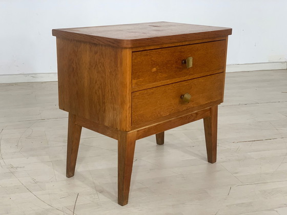 Image 1 of Mid century bedside table bedside cabinet chest of drawers vintage