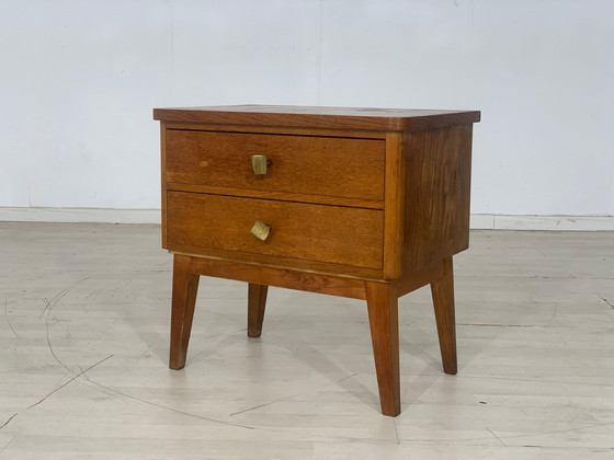 Image 1 of Mid century bedside table bedside cabinet chest of drawers vintage