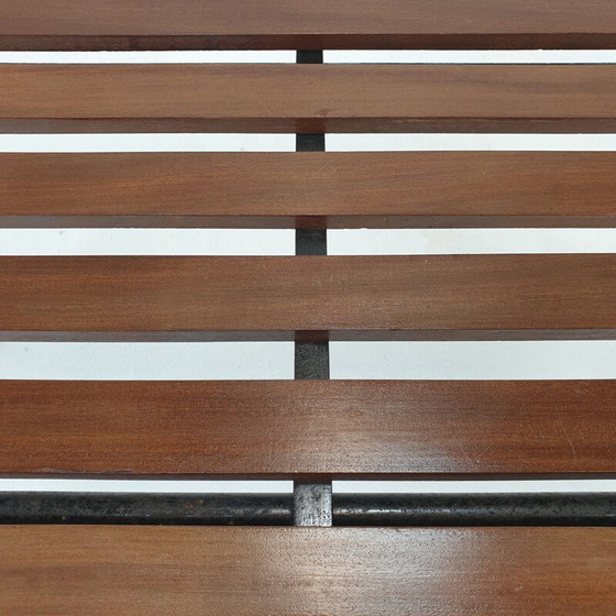 Image 1 of Vintage bench in teak with brass feet, Italy 1950s