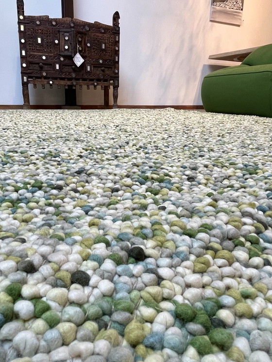 Image 1 of Brink & Campman Pebble Carpet Fresh Green New